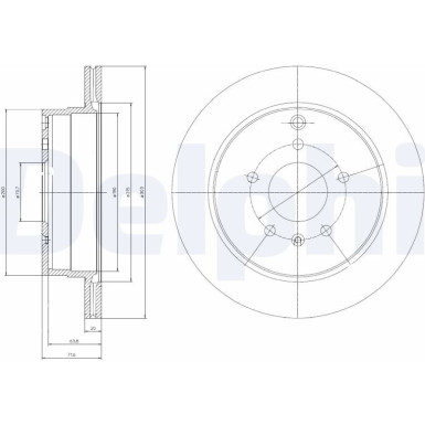 Delphi Bremsscheibe BG4069 Delphi Bremsscheibe BG4069