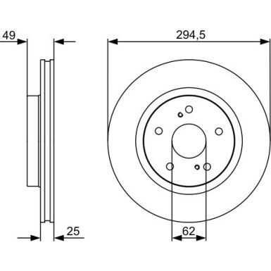 BOSCH Bremsscheibe 0 986 479 559