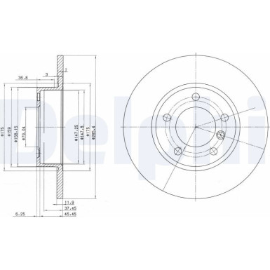 Delphi Bremsscheibe BG2622
