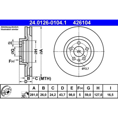 Bremsscheibe 24.0126-0104.1