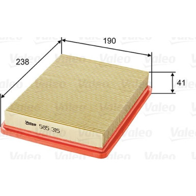 Valeo Luftfilter 585315