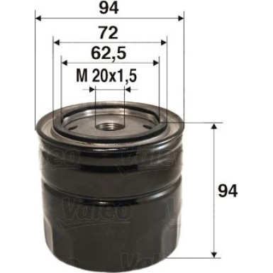 Valeo Ölfilter 586026 Valeo Ölfilter 586026