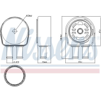 Ölkühler, Motoröl 90946 Ölkühler, Motoröl 90946
