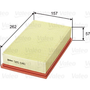Valeo Luftfilter 585040