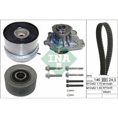 INA Wasserpumpe + Zahnriemensatz 530 0724 30