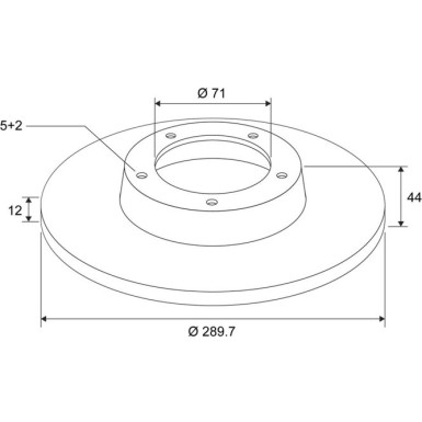 Bremsscheibe 673223 Bremsscheibe 673223