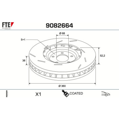 Bremsscheibe 9082664 Bremsscheibe 9082664