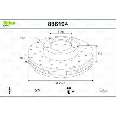 Bremsscheibe 886194 Bremsscheibe 886194