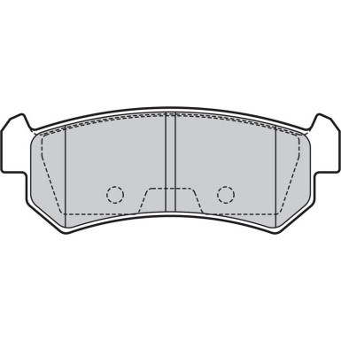Valeo Bremsbelagsatz, Scheibenbremse 598874 Valeo Bremsbelagsatz, Scheibenbremse 598874