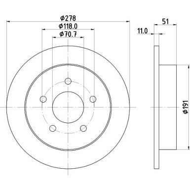 Bremsscheibe 8DD 355 106-961 Bremsscheibe 8DD 355 106-961
