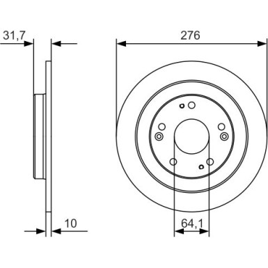 BOSCH Bremsscheibe 0 986 479 A92