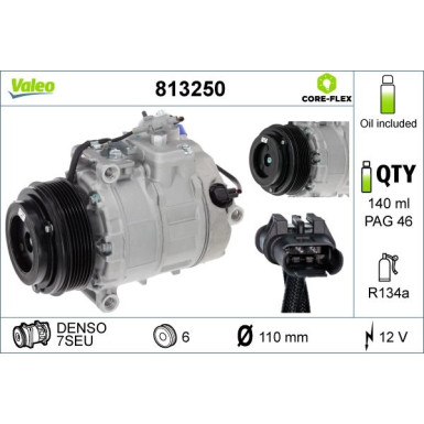 Kompressor, Klimaanlage 813250 Kompressor, Klimaanlage 813250