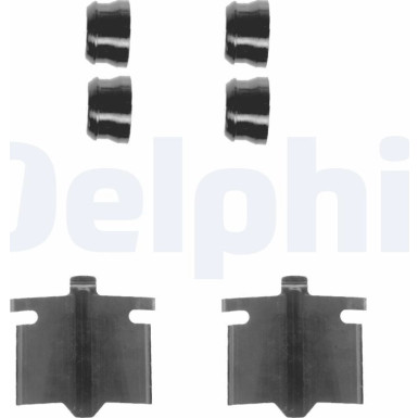 Delphi Zubehörsatz, Scheibenbremsbelag LX0082
