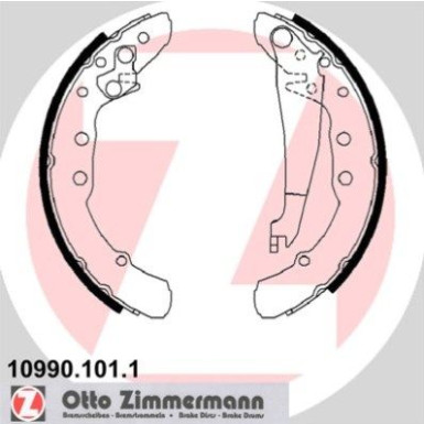 Zimmermann Bremsbackensatz 10990.101.1 Zimmermann Bremsbackensatz 10990.101.1