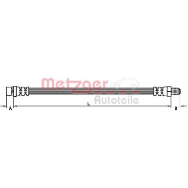Metzger Bremsschlauch 4110109