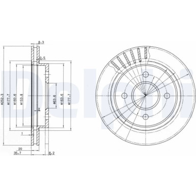 Delphi Bremsscheibe BG2700