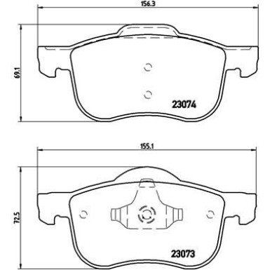 Brembo Bremsbelagsatz, Scheibenbremse PRIME LINE P 86 016 Brembo Bremsbelagsatz, Scheibenbremse PRIME LINE P 86 016
