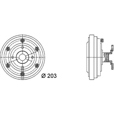 Mahle Kupplung, Kühlerlüfter BEHR Premium Line CFC 32 000P