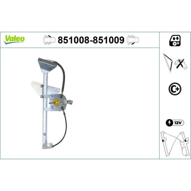Valeo Fensterheber 851008