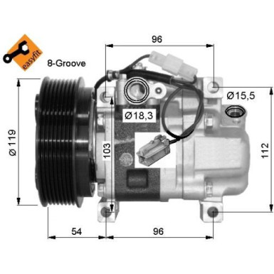 NRF Kompressor, Klimaanlage GENUINE 32688G