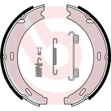 Brembo Bremsbackensatz, Feststellbremse ESSENTIAL LINE S 50 502 Brembo Bremsbackensatz, Feststellbremse ESSENTIAL LINE S 50 502