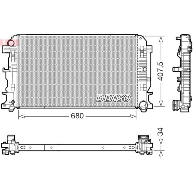Kühler, Motorkühlung DRM17117 Kühler, Motorkühlung DRM17117