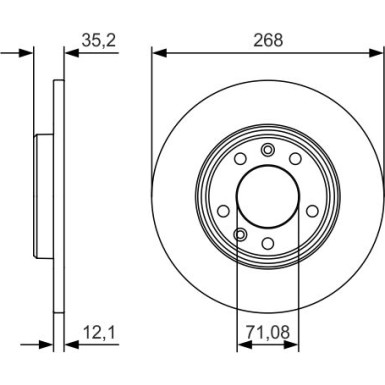 BOSCH Bremsscheibe 0 986 479 C24