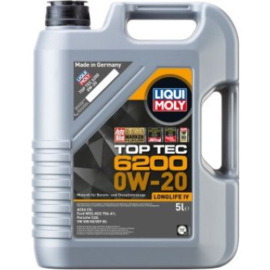 20781 LIQUI MOLY Top Tec 6200 0W-20 Motoröl, 1L