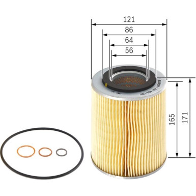 BOSCH 1 457 429 735 Ölfilter
