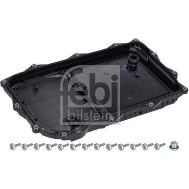 FEBI BILSTEIN 171618 Getriebeölwanne mit Filter, Dichtung, Ölablassschraube und Schrauben