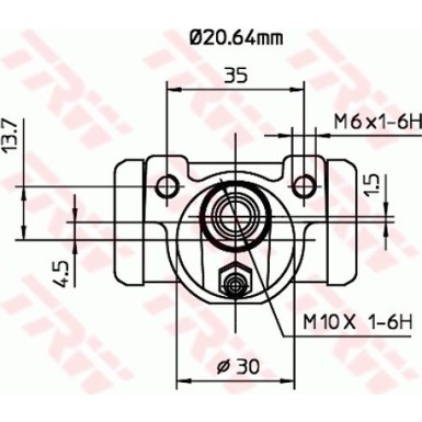 TRW Radbremszylinder BWF262 TRW Radbremszylinder BWF262