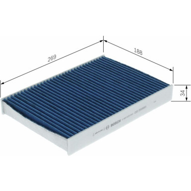 Filter, Innenraumluft 0 986 628 648 Filter, Innenraumluft 0 986 628 648