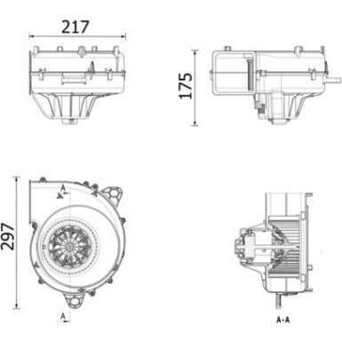 Mahle Innenraumgebläse BEHR Premium Line AB 322 000P