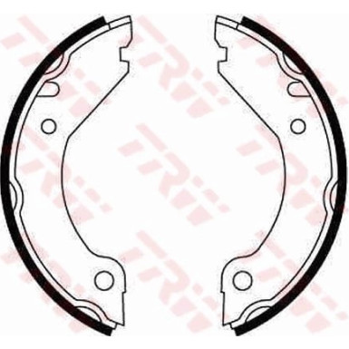 TRW Bremsbackensatz, Feststellbremse GS8204 TRW Bremsbackensatz, Feststellbremse GS8204