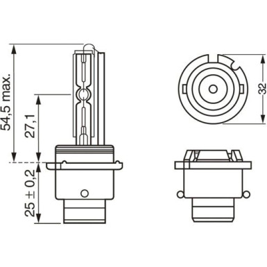 BOSCH Glühlampe, Fernscheinwerfer Xenon HID WS 1 987 302 904