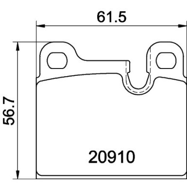 Bremsbelagsatz, Scheibenbremse 8DB 355 008-111 Bremsbelagsatz, Scheibenbremse 8DB 355 008-111
