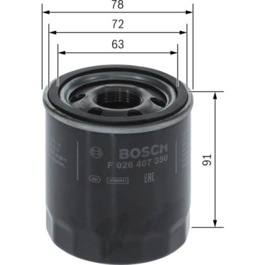 Ölfilter F 026 407 350
