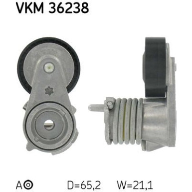 Spannrolle, Keilrippenriemen VKM 36238