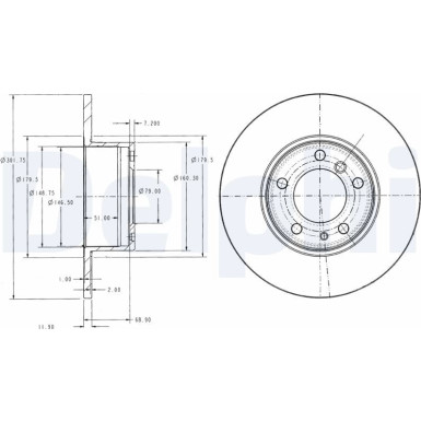 Bremsscheibe BG2430 Bremsscheibe BG2430