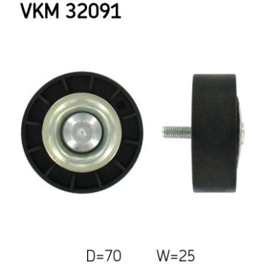 SKF Umlenk-/Führungsrolle, Keilrippenriemen VKM 32091