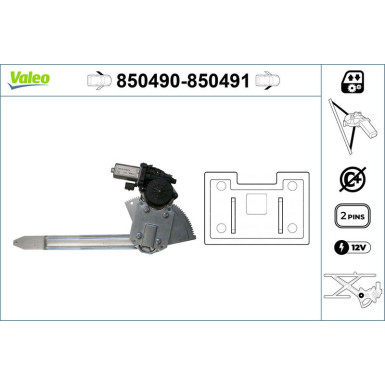 Valeo Fensterheber 850490 Valeo Fensterheber 850490
