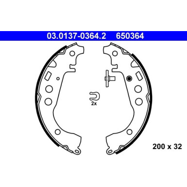 Bremsbackensatz 03.0137-0364.2 Bremsbackensatz 03.0137-0364.2
