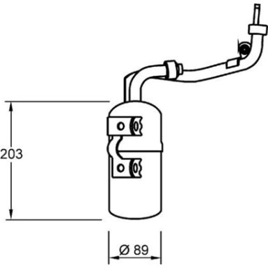 Mahle Trockner, Klimaanlage BEHR AD 277 000S