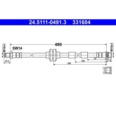 Bremsschlauch 24.5111-0491.3