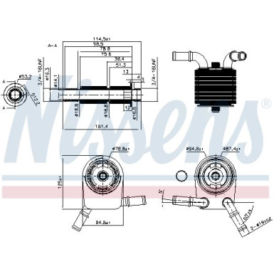 Ölkühler, Motoröl 90849 Ölkühler, Motoröl 90849