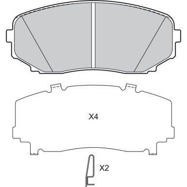 Valeo Bremsbelagsatz, Scheibenbremse 601335 Valeo Bremsbelagsatz, Scheibenbremse 601335