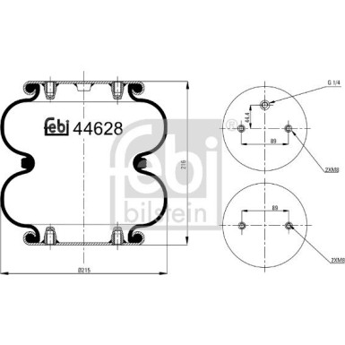 FEBI BILSTEIN 44628 Federbalg, Luftfederung