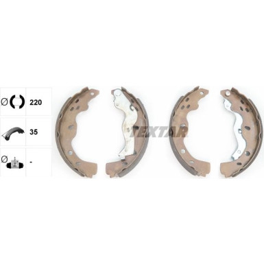 Textar Bremsbackensatz 91067500