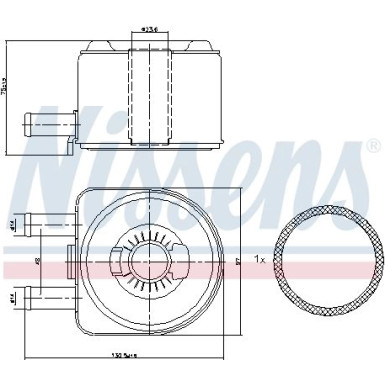 Nissens Ölkühler, Motoröl FIRST FIT 90603