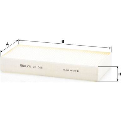 MANN-FILTER CU 32 005 Innenraumfilter, Partikelfilter
